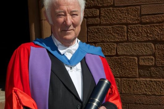 Irish poet, playwright and translator Seamus Heaney was given an honorary degree from the University of Strathclyde. 
