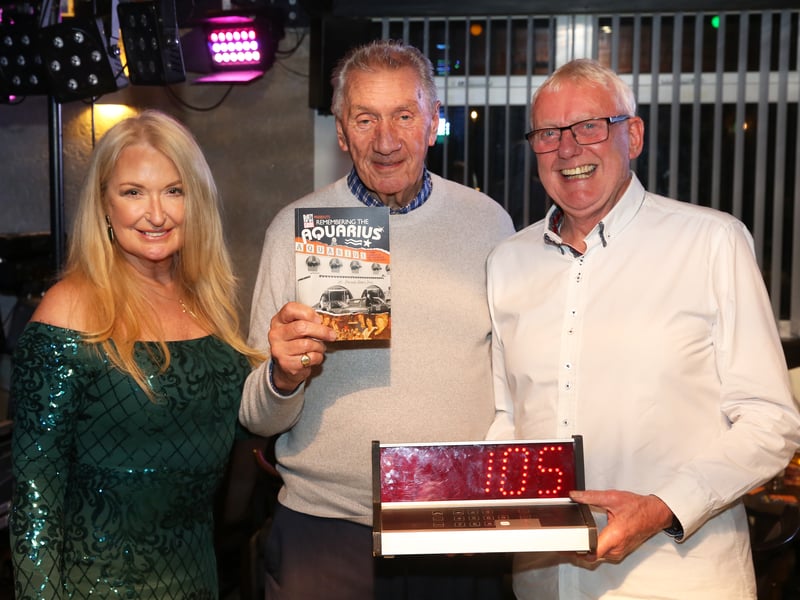 Rolling back the years at an event held to remember Chesterfield’s Aquarius nightclub and celebrate the unveiling of a new title about the venue. An audience member wins a copy of the new 'Remembering the Aquarius' book