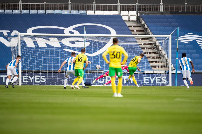 The Canaries have taken three and scored two penalties in the Championship this season.