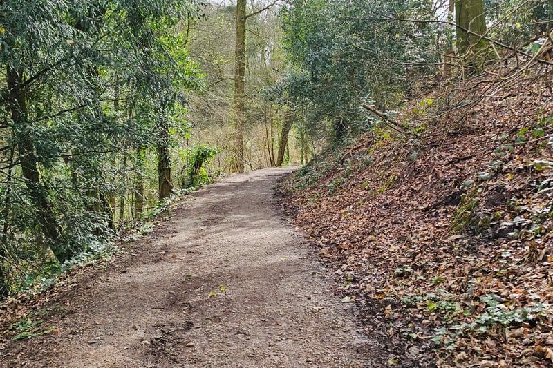 The bridleway running through the woodland links Manor Road and Sandy Lane and forms part of the National Cycle Network Route 334. It is believed to have also been used during Roman times.