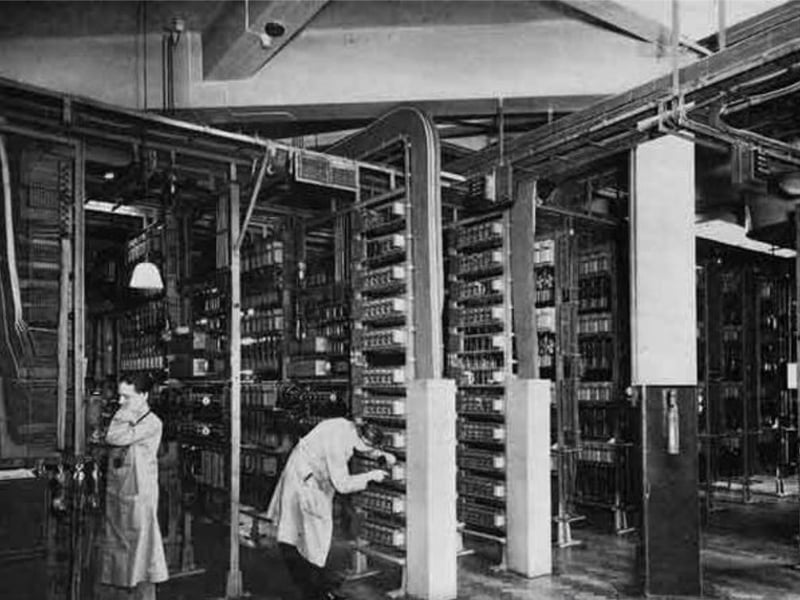 The new Post Office Automatic Telephone Exchange, on Fitzalan Square, Sheffield, pictured in 1939