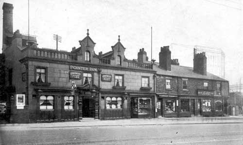 The Pointer Inn  with a hanging sign for John Smiths 'Magnet Ales', landlady Mrs Catherine Golden. At this time, this was listed as North Street, name being changed after road works were completed. Pictured in June 1927.