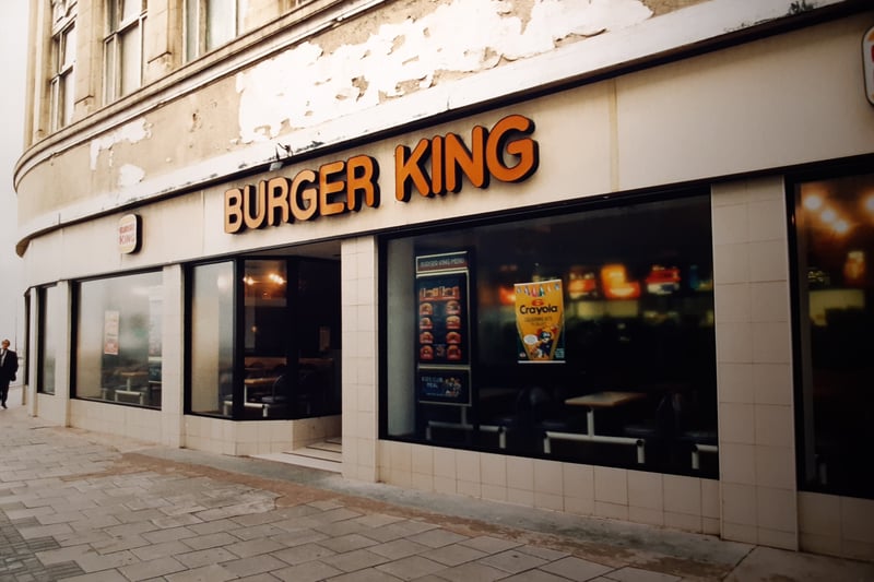 Burger King in central Blackpool 1991