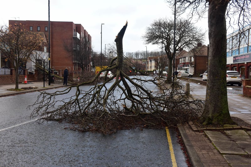 Storm Arwen left this damage in Station Road, as shown in this Sunderland Echo photo from 2021.