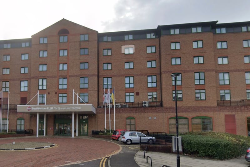 Best Western Plus Quays Hotel, Victoria Quays, 12 Furnival Road.
Rated 3.5 out of 5 from 203 reviews on Tripadvisor, including 35 ‘terrible’ reviews.
