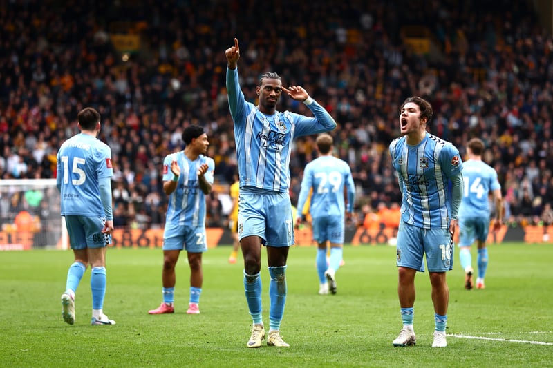 Coventry's United States international has been in hot form, even scoring the late, late winner against Wolves in the FA Cup quarter-final last week. He has 13 goals and six assists in the Championship this season.