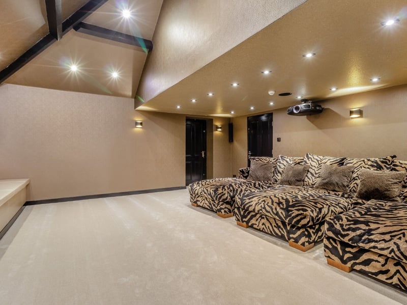 No super-home is complete without a cinema room.