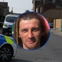35-year-old Carl Dixon (inset) was ‘stabbed to death’ during an altercation that took place at a property on George Street in the Barnsley village of Worsbrough, between 11.08pm and 11.20pm on Tuesday, September 5, 2023, prosecutors allege