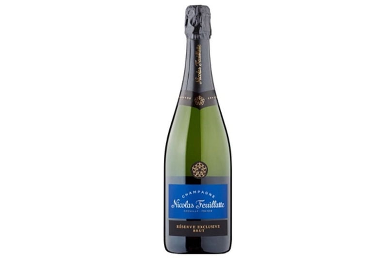 Nicolas Feuillatte Brut Reserve NV is on offer at Waitrose for £22.49 - a 25 per cent discount. "Réserve blend of a highly fashionable Champagne from a top producer."