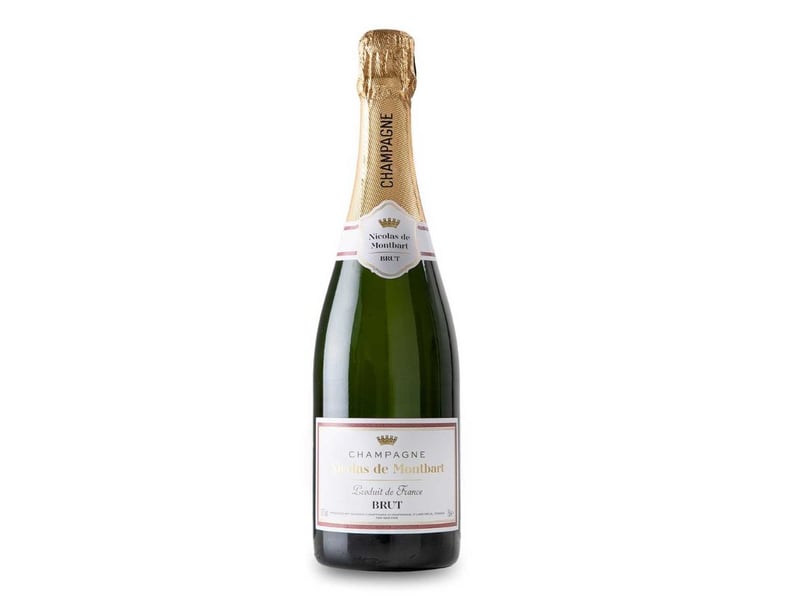 Aldi have £1 off Nicolas De Montbart Champagne Bru at the moment - bringing the price down to just £12.99 a bottle. "Deliciously Lemon Fresh Aperitif Style Champagne."