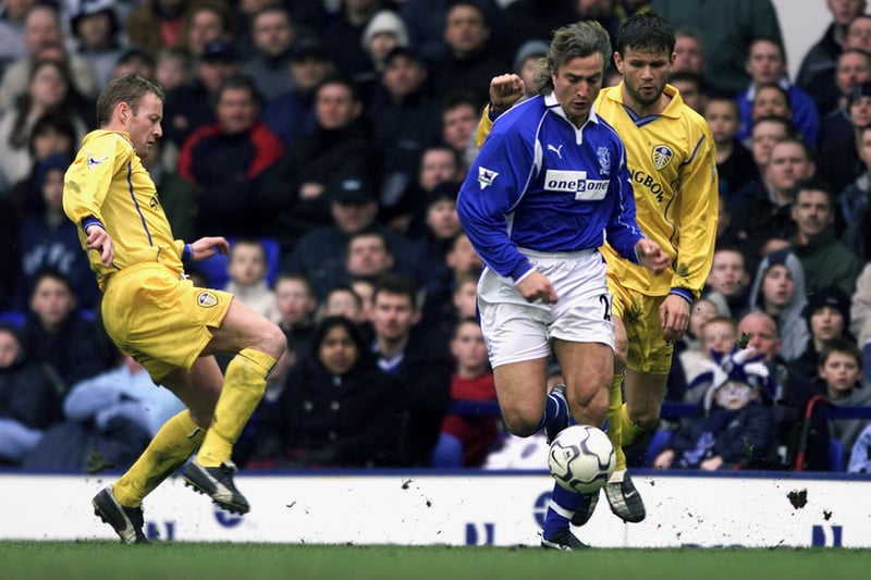 The once brilliant Ginola was brought to Everton but he started four matches and was hauled off at half-time in two of them and he retired after that. A brilliant name but he was so far past his prime that it didn't matter.