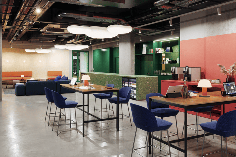 A break-out room in The Social Hub's co-working space