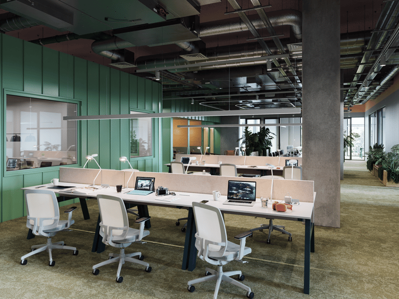 Another view of The Social Hub's co-working space - expect large open-plan areas with plenty of space to pace.