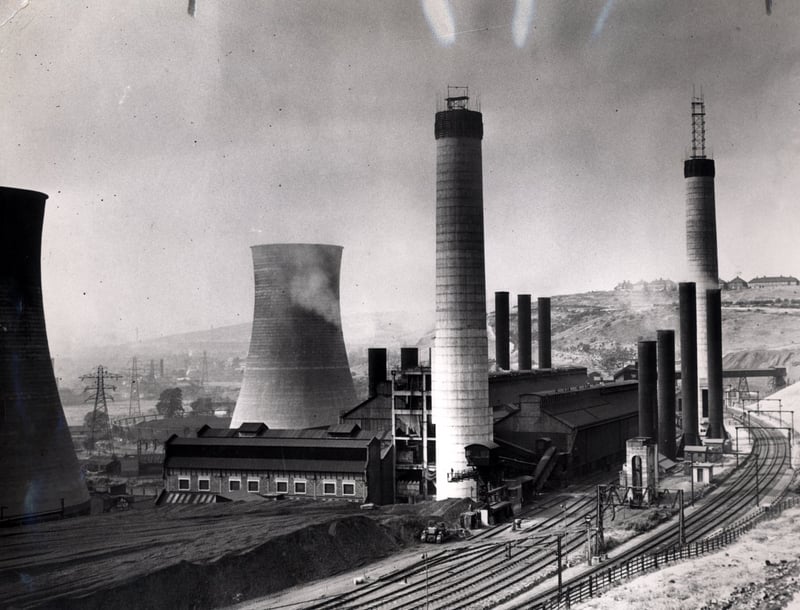 Neepsend power station, Sheffield, in August 1955