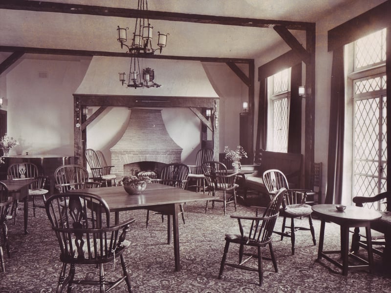 Inside the Norfolk Arms, in Ringinglow, Sheffield, in June 1955
