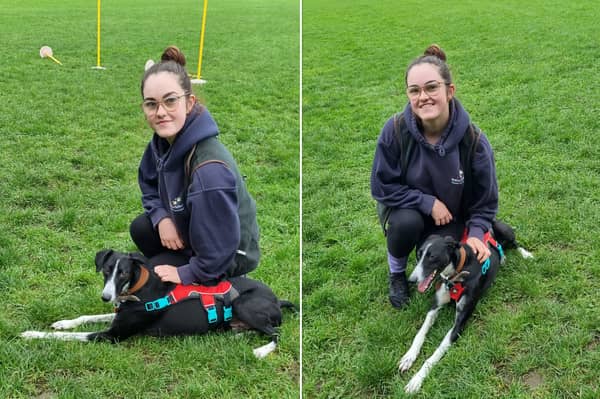 Luca is loving life in his new home after the RSPCA nursed him back to health when he was found severely neglected in Barnsley. Here he is pictured with his owners' granddaughter, 16-year-old Freya Blenkiron