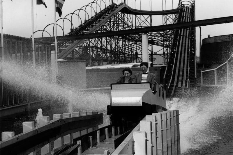 Blackpool Pleasure Beach Water Chute, 1986