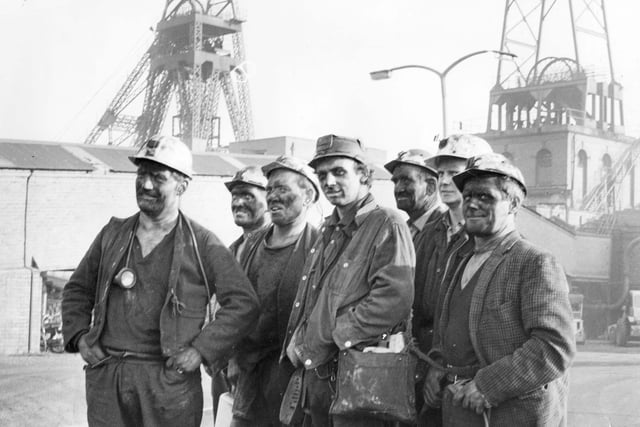 Boldon Colliery pit head and employees in November 1969. Did you work there?