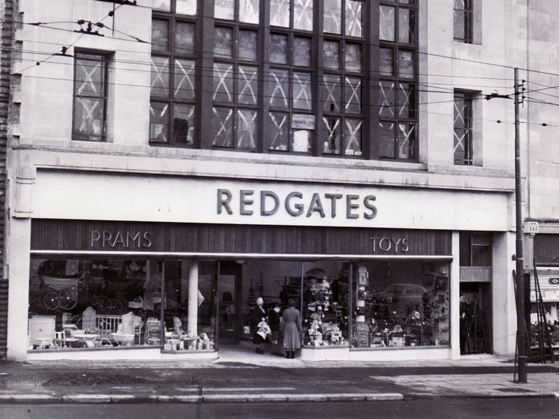 Redgates toy shop, pictured here in 1954, holds fond childhood memories for generations of Sheffield children. Redgates, established in 1857 and owned by the Nunn family, was regarded as one of the best toy shops outside of London and was affectionately known as the 'Yorkshire Disneyland'. It closed for good in 1988 but a plaque was unveiled at the old site at the top of The Moor, where the clothing store H&M today stands.