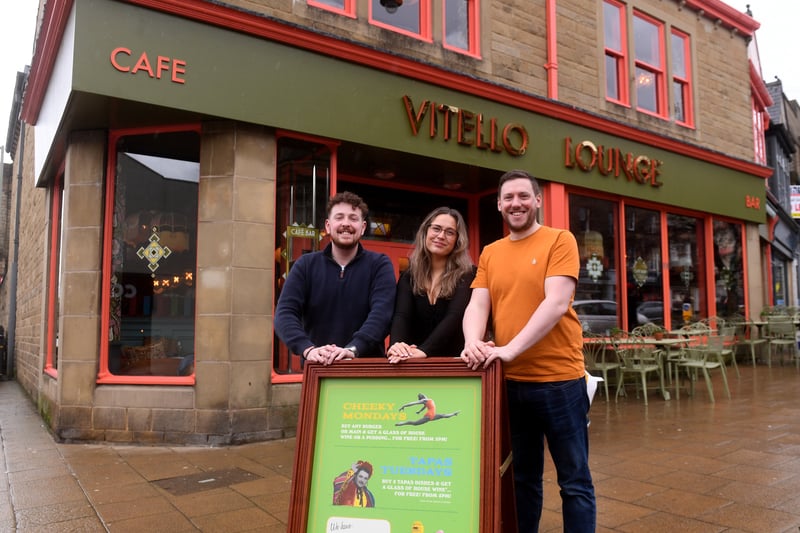 Pictured, from left, are Jordan Carter, Abbie Maciver and Nick Lee, of Vitello Lounge.