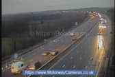 Two lanes have been closed on the M1 southbound, between junctions 31 and 30, for emergency repairs