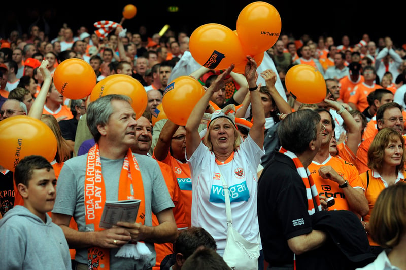 Blackpool fans descended on the capital for the Seasiders' Premier League game against Arsenal in August 2010