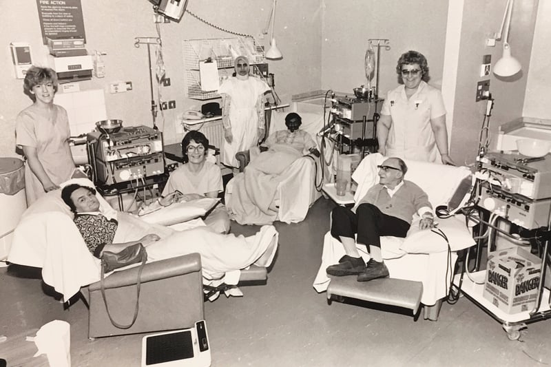 Devonshire Road Hospital, Blackpool, from The Gazette archives. The kidney ward which opened in 1984