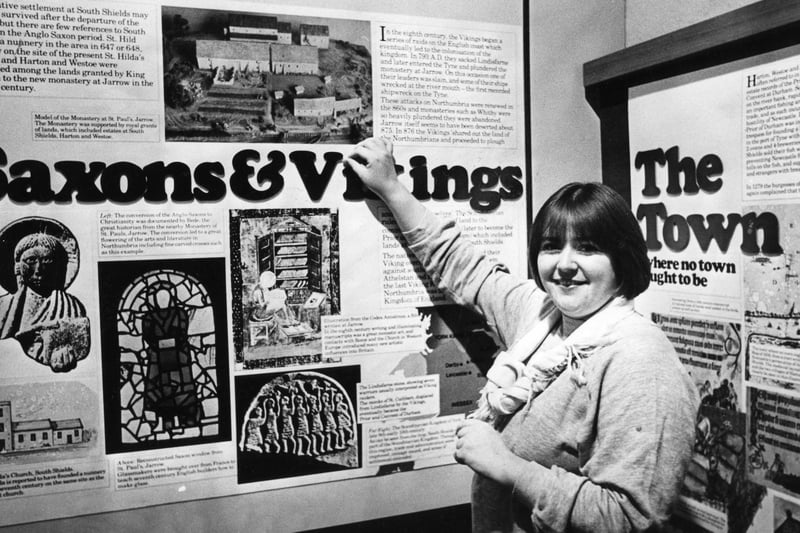 Aine O'Brien was hard at work on a Saxon and Viking exhibit in South Shields Museum in 1984