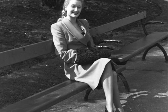 Sunderland's very own big screen star Christine Norden was pictured in Mowbray Park in 1947, days before she started work on a new movie with Paulette Goddard.