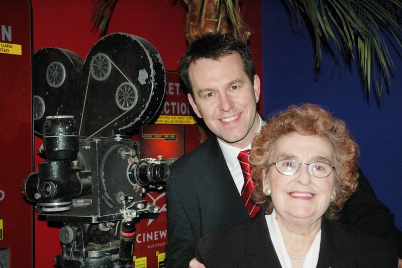 Margaret Wilson was an usherette at the Royal picture house and was back in the picture with her son Craig in 2004.