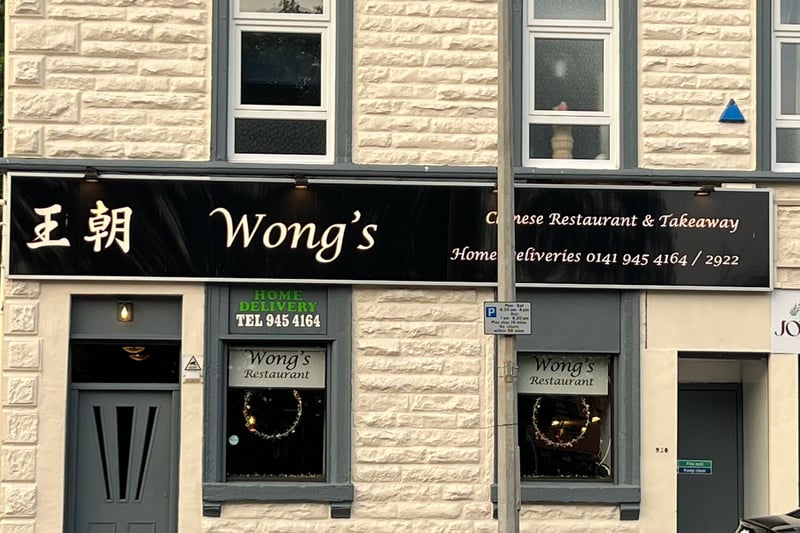 Wong's is a real neighbourhood favourite in Maryhill as both a restaurant and takeaway. We recommend ordering a chow mein here. 920 Maryhill Rd, Glasgow G20 7TA. 