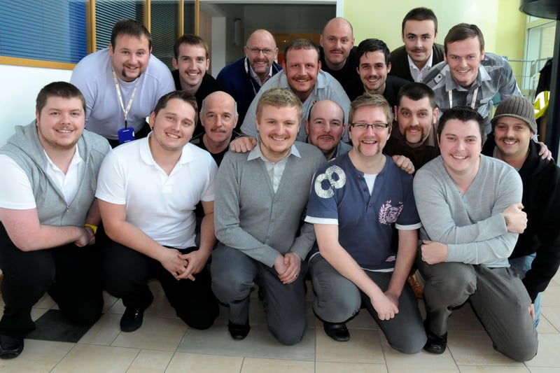 These EDF workers grew moustaches for the Movember appeal back in 2011.