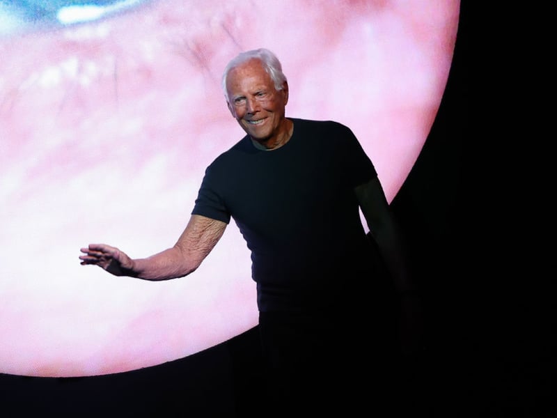 Italian fashion designer Giorgio Armani worked for a number of brands before founding his own company in 1975. Starting in fashion before expanding into music, sport, and luxury hotels. It's earned him around $9.6 billion.
