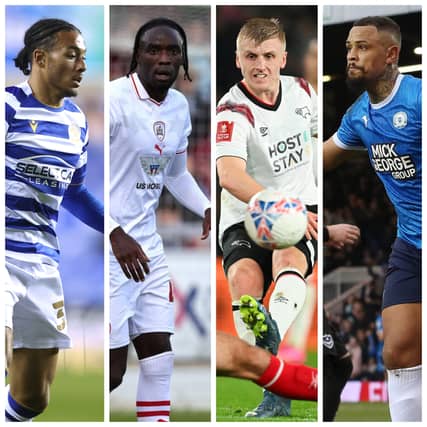 From left to right: Femi Azeez, Devante Cole, Louie Sibley and Jonson Clarke-Harris are all free agents this summer.
