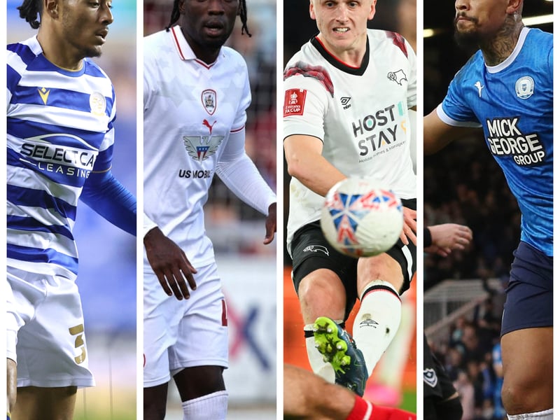 From left to right: Femi Azeez, Devante Cole, Louie Sibley and Jonson Clarke-Harris are all free agents this summer.