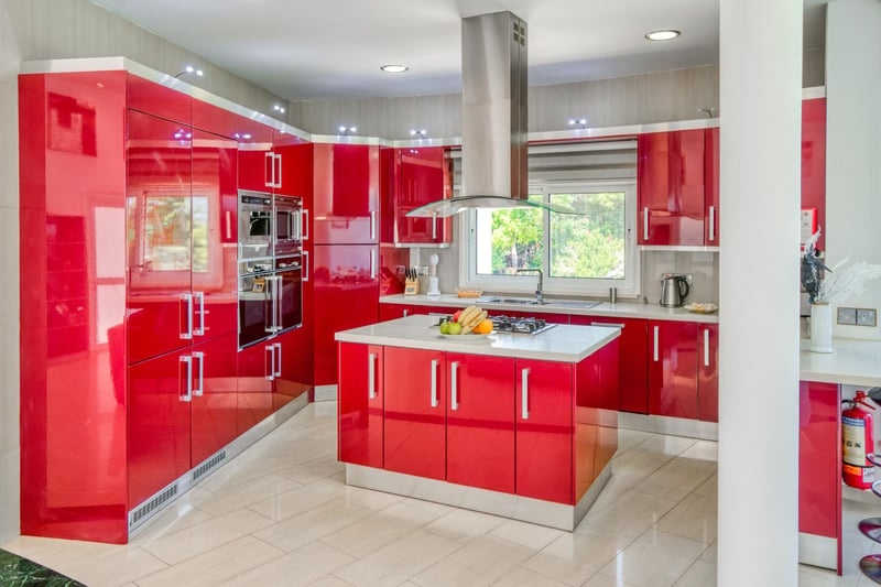 The kitchen at Villa Amelia is not only bright, but has everything you could need and more 