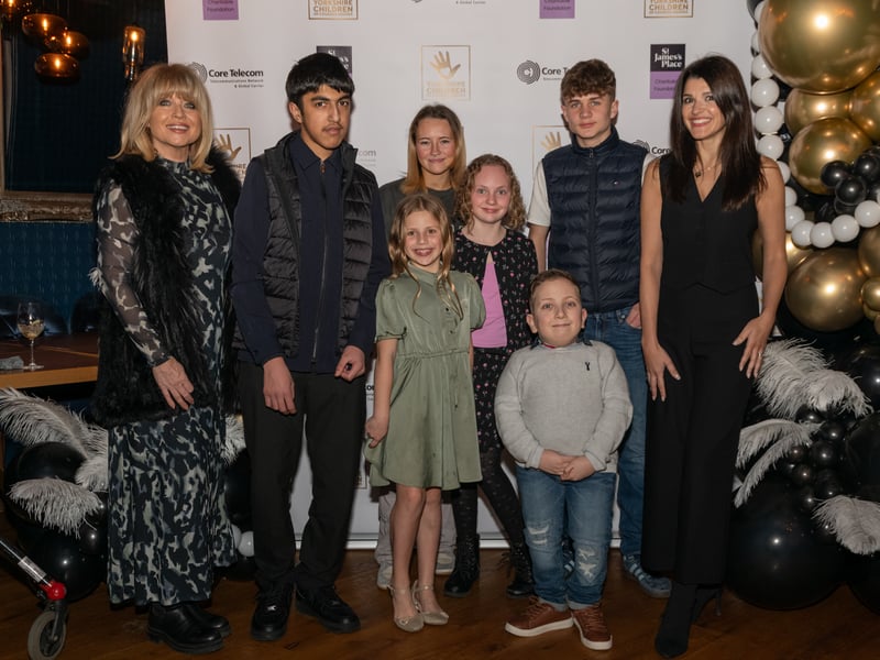 Host Christine Talbot pictured with 2023 YCCA Winners and former Emmerdale actress Natalie Anderson