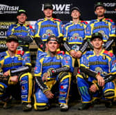 Sheffield TR7 Tigers ahead of their 2024 speedway premiership title defence, in this season's race suites. Photo: Jeff Davies