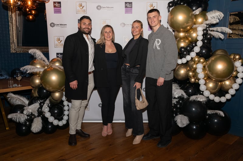 Leeds Rhinos stars Rhyse Martin and Ash Handley with their partners