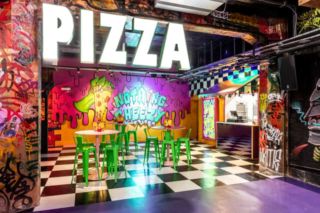 Golf Fang has unveiled its new pizza spot, allowing guests to energise before or after a round of crazy golf. Photo: Golf Fang