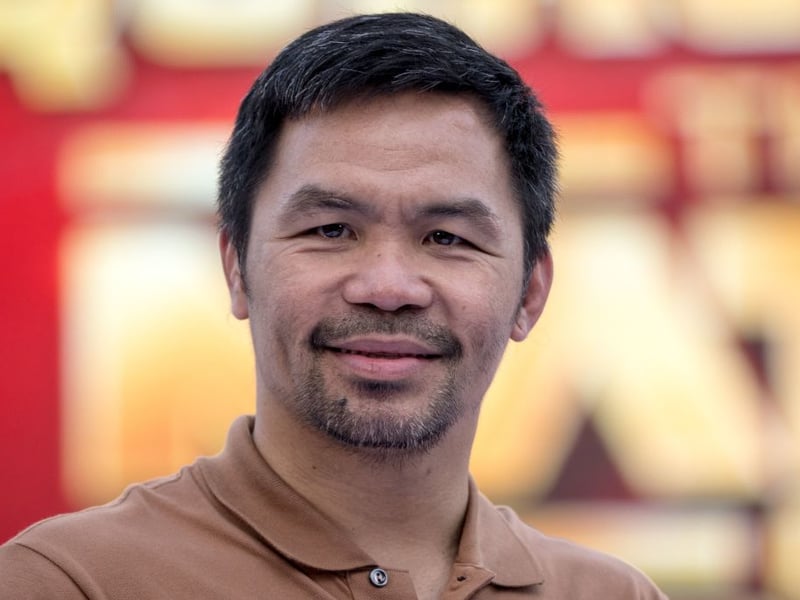 The Filipino boxing champion is one of the richest boxers ever, with a reported net worth of $220 million.