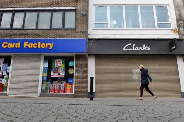 All non essential shops on high streets across the nation were closed between March and June.