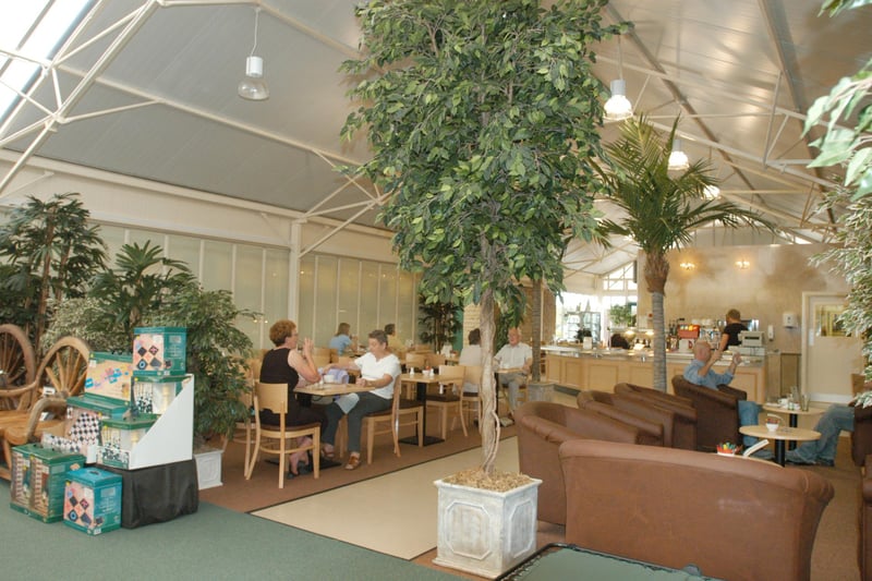 A new coffee shop was doing great trade at Richardson's Garden Centre in August 2005.