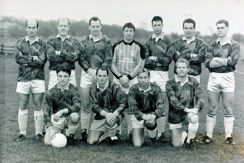 Barwick, who played in the West Yorkshire League Division One pictured in January 1994: Back row, from left, are Wayne Greenwood, Graham Squires, Peter Darbyshire, Paul Todd, Steve Lyons, Phil Leckenby and Paul Brown. Front row, from left, are John France, Paul Moriattam Mark Broadbelt and Mark Davison.