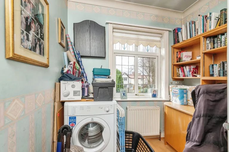 A third, single bedroom can be used for a range of purposes.