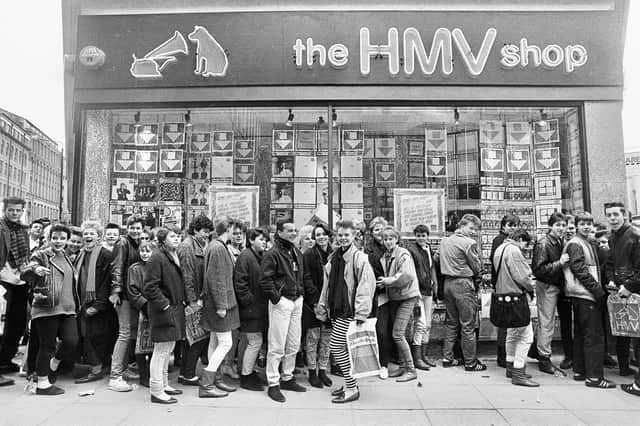 The HMV in Lister Gate was opened in April 1986