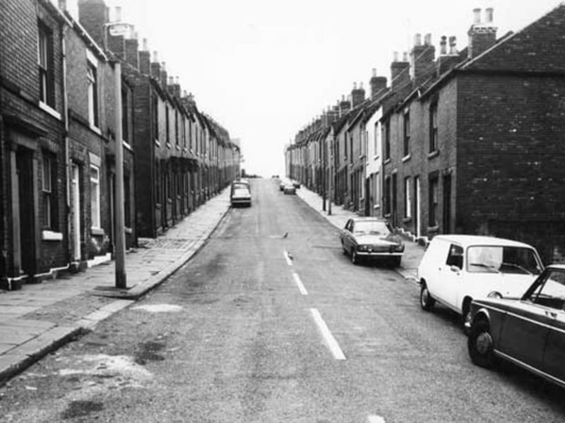 An unidentified street in the Walkley area of Sheffield in 1975. Do you recognise it?