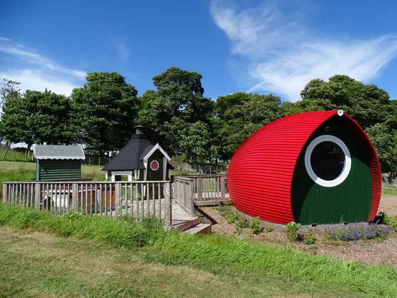 The Rowan Pod comes with its own barbecue hut.