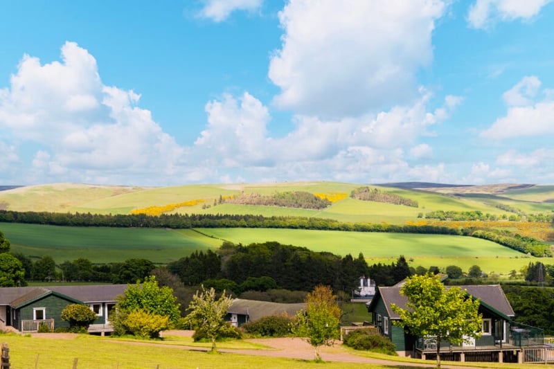 The holiday propeties at Airhouses are secluded amongst 350 acres of organic farmland in the Scottish Borders.