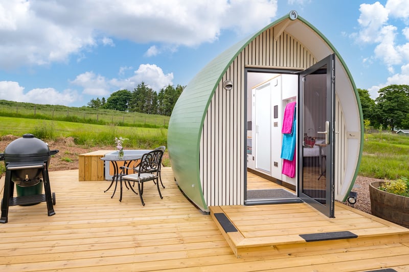 The pods come with plenty of outdoor space.